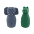 Trixie Bath Toy Squeezy Animals - Mrs. Elephant and Mr Crocodile