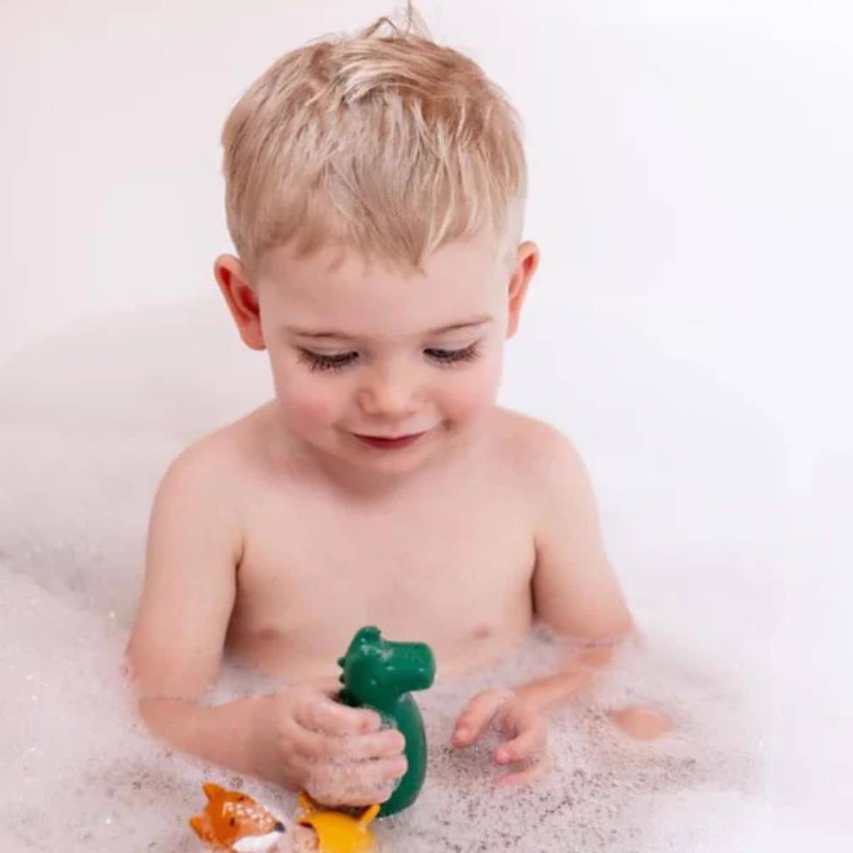 Trixie Bath Toy Squeezy Animals - Mrs. Elephant and Mr Crocodile
