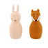 Trixie Bath Toy Squeezy Animals - Mrs. Rabbit and Mr Fox