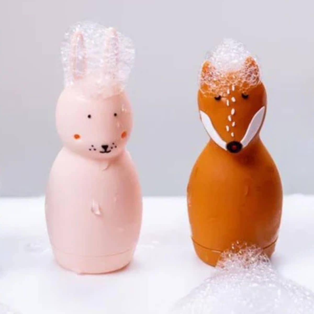 Trixie Bath Toy Squeezy Animals - Mrs. Rabbit and Mr Fox