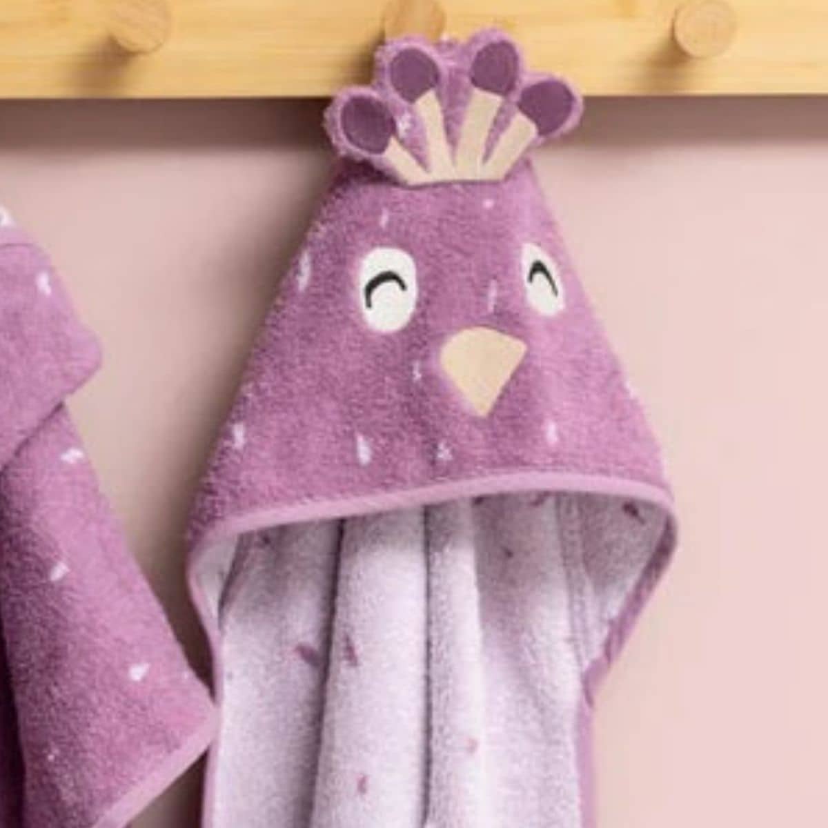 Trixie Organic Hooded Towel - Mrs. Peacock
