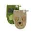 Trixie Organic Washcloths 2 Pack - Mr. Dino / Mr. Dog