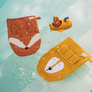 Trixie Organic Washcloths 2 Pack - Mr. Lion / Mr. Fox