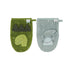 Trixie Organic Washcloths 2 Pack - Mr. Shark / Mr. Dino