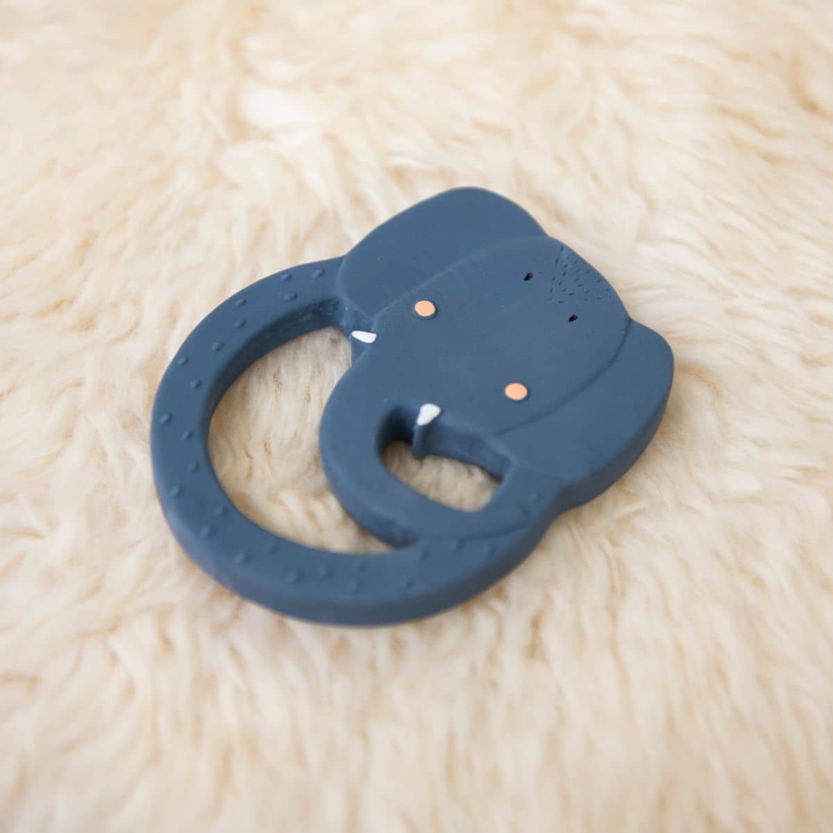 Trixie Natural Rubber Round Teether - Mrs. Elephant