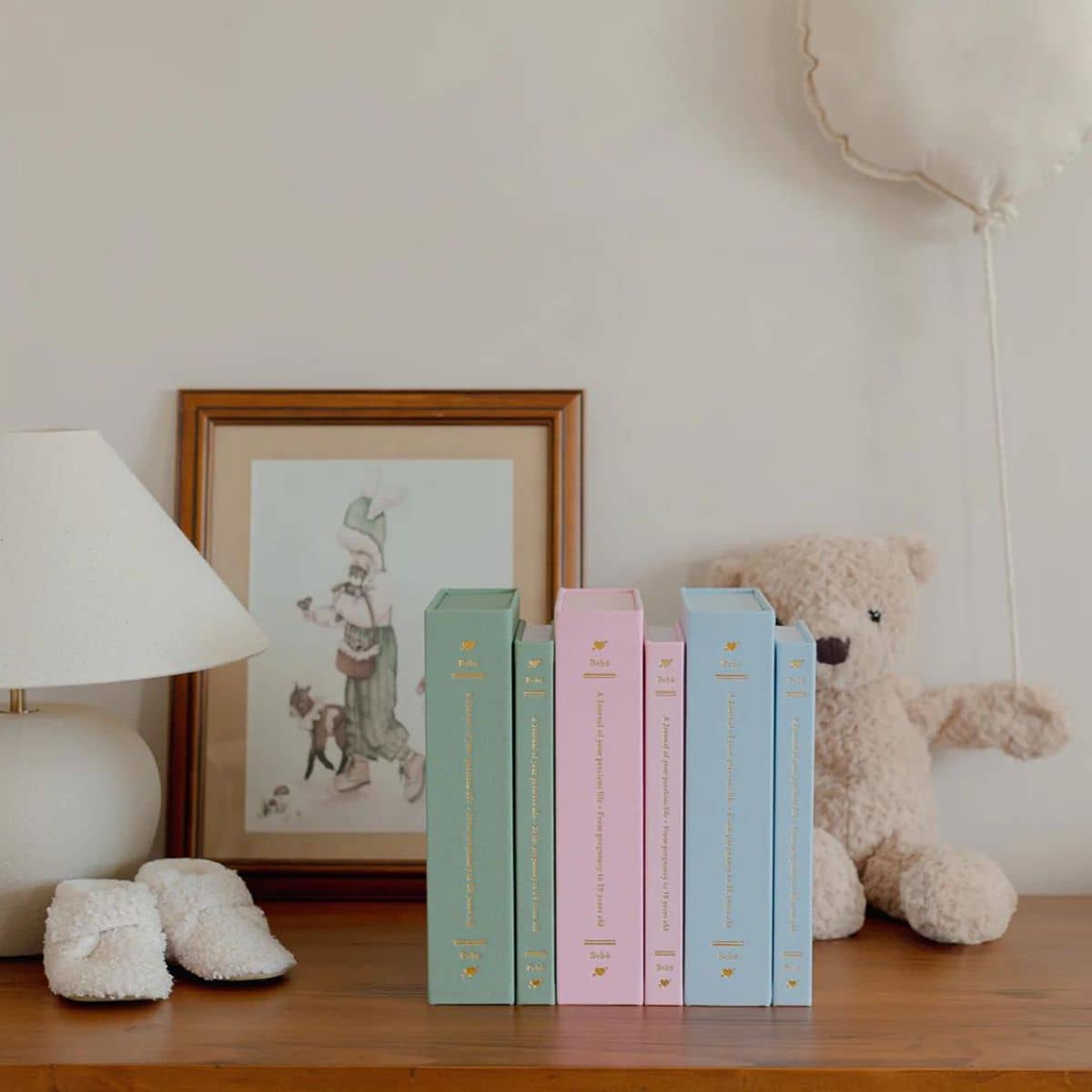 Truly Amor Bebé Baby Book With Keepsake Box And Pen - Baby Blue