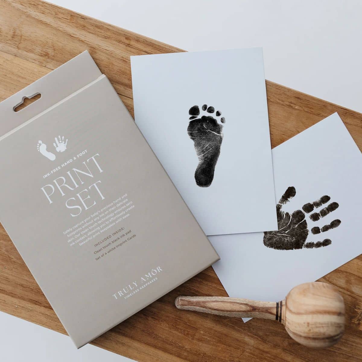 Truly Amor Ink-Free Baby Hand and Footprint Set