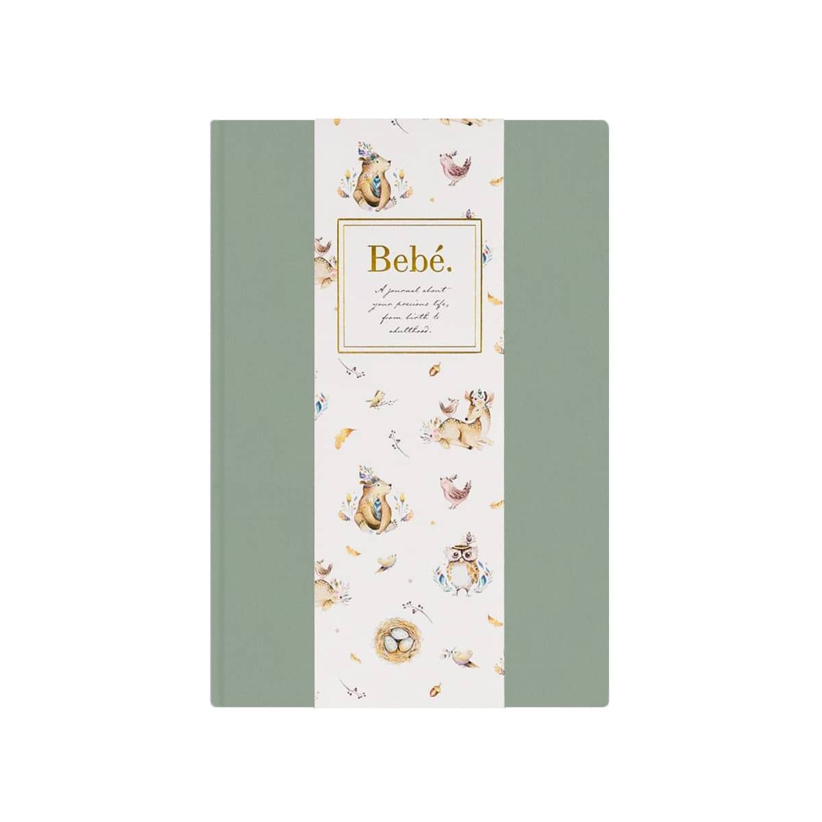 Truly Amor Bebé Baby Book With Keepsake Box And Pen - Deep Sage