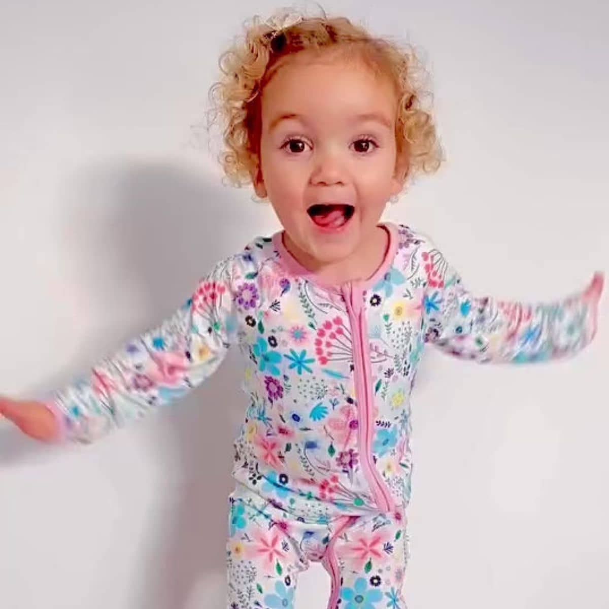 Tuck-in-Time Bamboo Sleep and Play Onesie - Dreamy Meadow