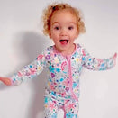 Tuck-in-Time Bamboo Sleep and Play Onesie - Dreamy Meadow