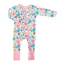 Tuck-in-Time Bamboo Sleep and Play Onesie - Dreamy Meadow