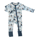 Tuck-in-Time Bamboo Sleep and Play Onesie - Sea Bandits