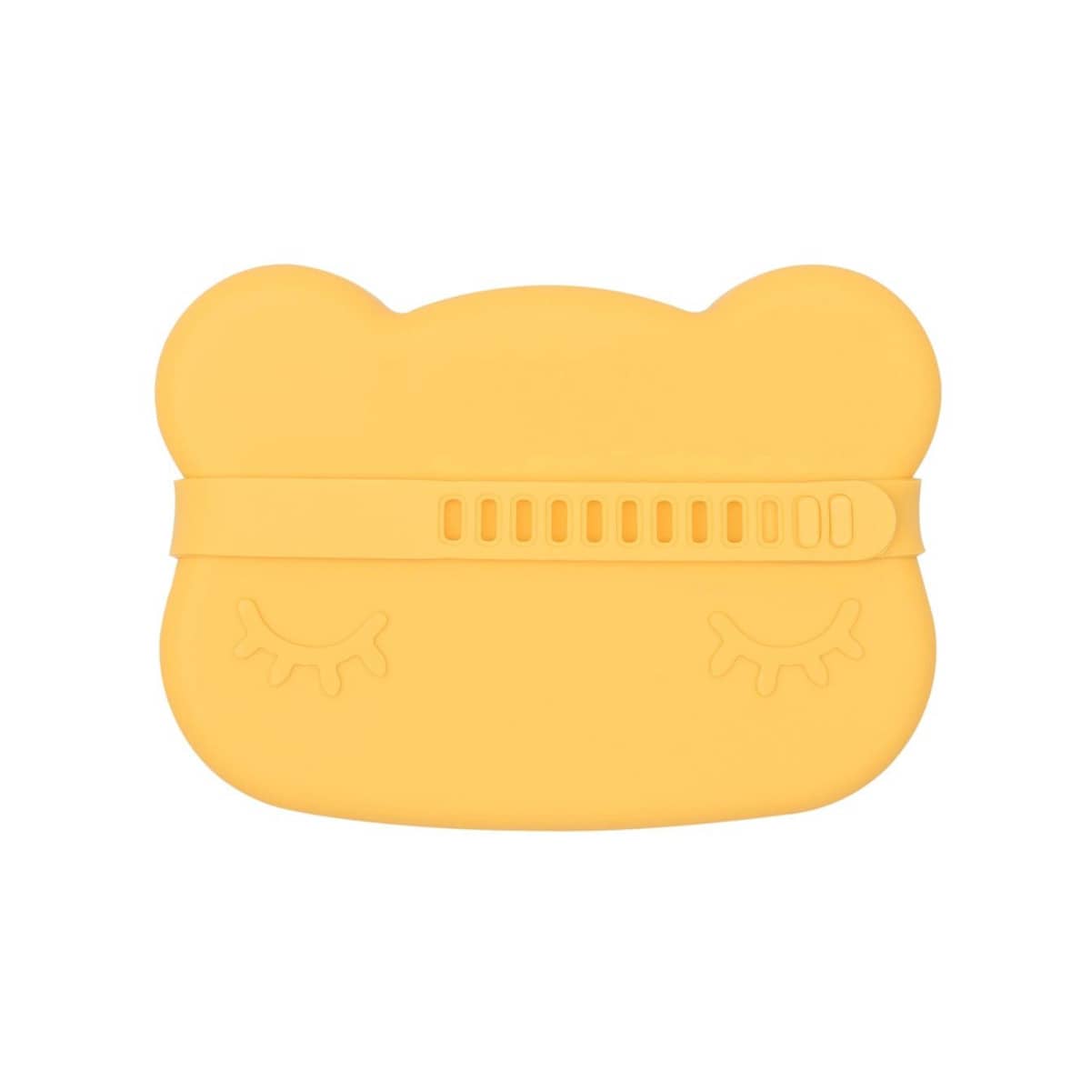 We Might Be Tiny Snackie Silicone Bowl + Plate - Bear - Yellow