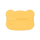We Might Be Tiny Snackie Silicone Bowl + Plate - Bear - Yellow