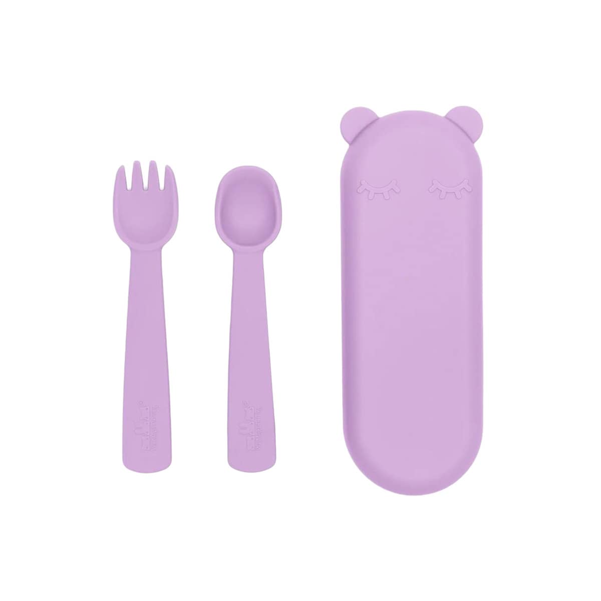 We Might Be Tiny Silicone Feedie Fork & Spoon Set - Lilac