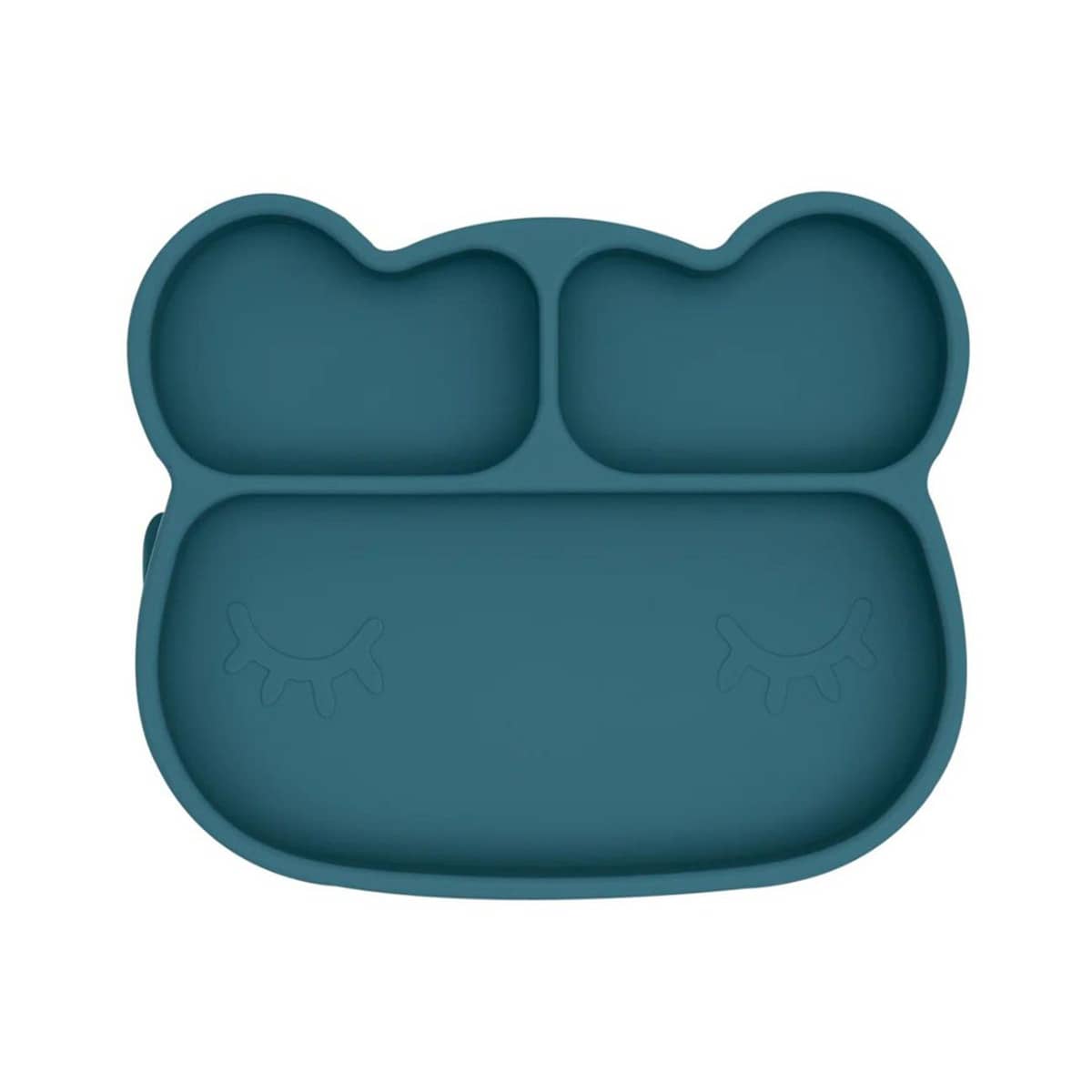 We Might Be Tiny Stickie Silicone Suction Plate - Bear - Blue Dusk