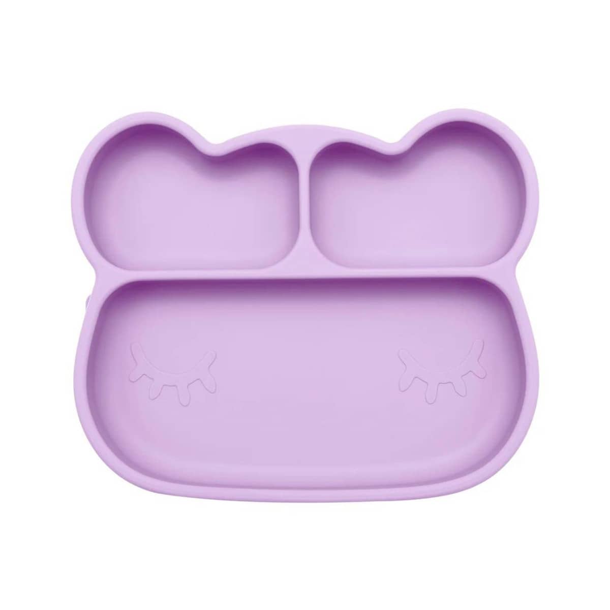 We Might Be Tiny Stickie Silicone Suction Plate - Bear - Lilac
