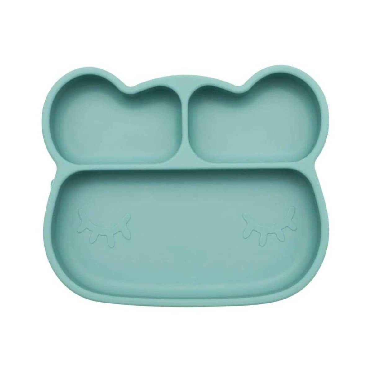 We Might Be Tiny Stickie Silicone Suction Plate - Bear - Pistachio