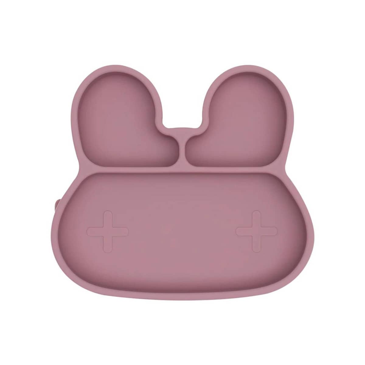 We Might Be Tiny Stickie Silicone Suction Plate - Bunny - Dusty Pink
