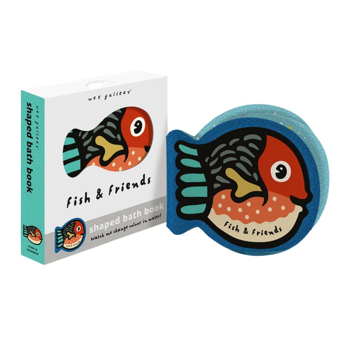 Wee Gallery Colour Me: Fish and Friends Bath Book