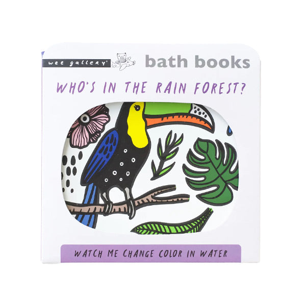 Wee Gallery Colour Me Who's In The Rainforest Bath Book 1