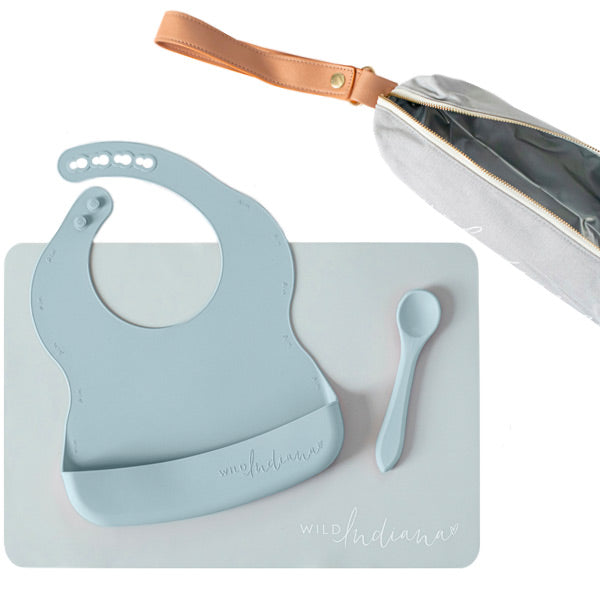 Wild Indiana GO Eating-Out Set - Duck Egg Blue