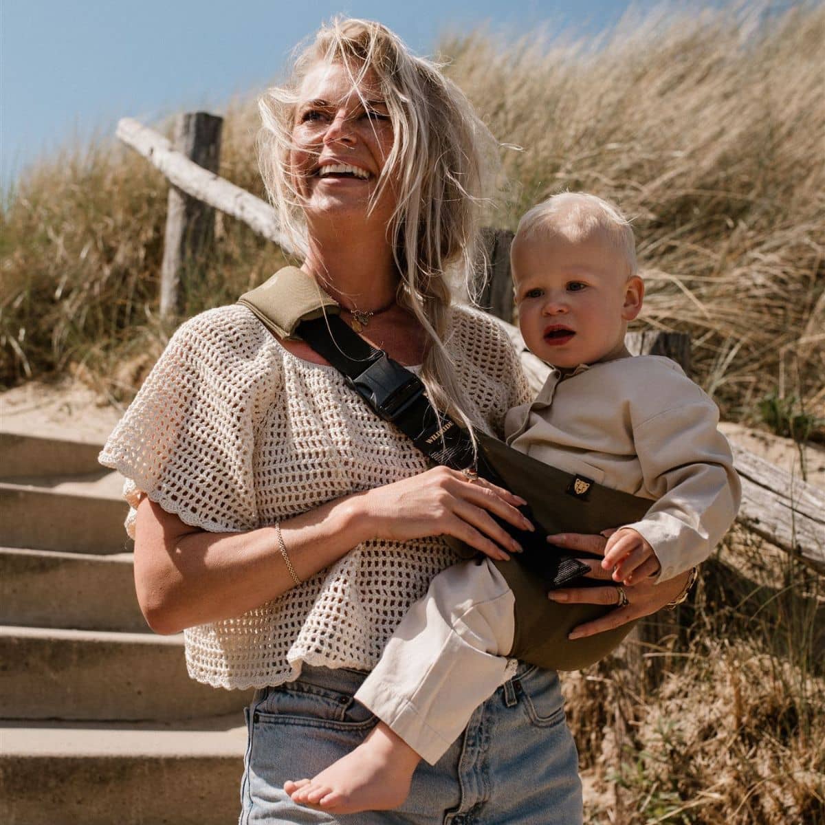 Wildride Toddler Hip Carrier - Army Green