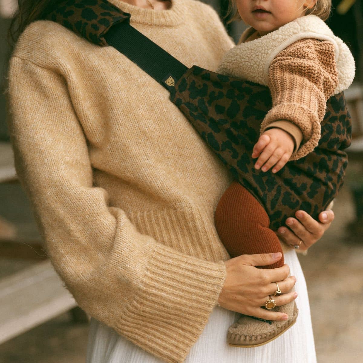 Wildride Toddler Hip Carrier - Brown Leopard