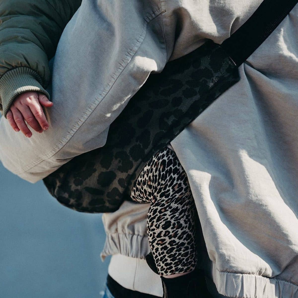 Wildride Toddler Hip Carrier - Grey Leopard