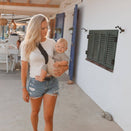 Wildride Toddler Hip Carrier - Sand Linen
