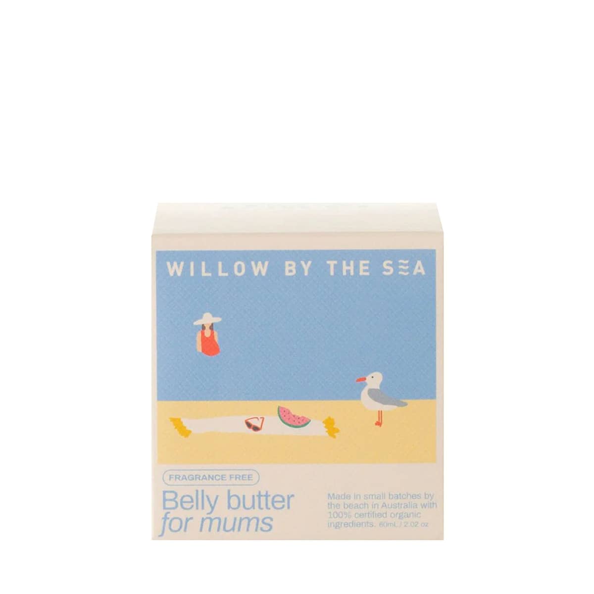 Willow By The Sea Belly Butter - Fragrance Free - 60ml