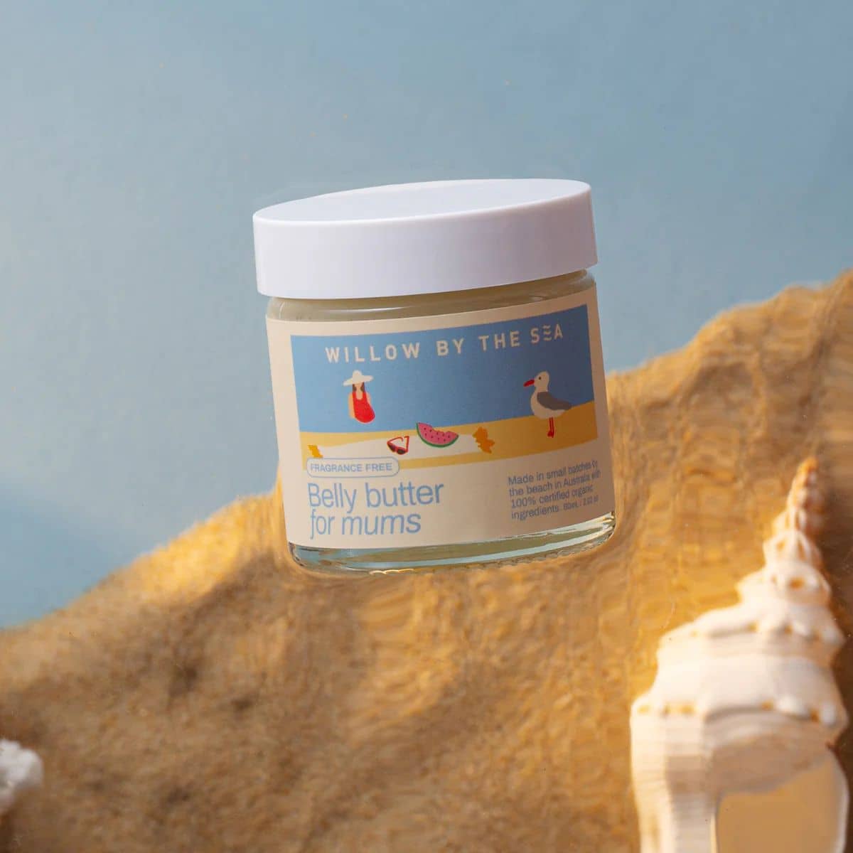 Willow By The Sea Belly Butter - Fragrance Free