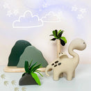 Winnie Parkes Natural Rubber Teether - Diplo the Dino-Dragon - Natural Brown