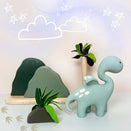 Winnie Parkes Natural Rubber Teether - Diplo the Dino-Dragon - Sage