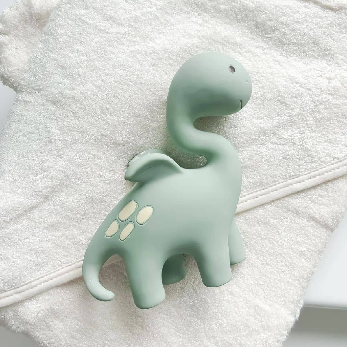 Winnie Parkes Natural Rubber Teether - Diplo the Dino-Dragon - Sage