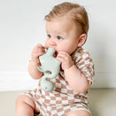 Winnie Parkes Natural Rubber Teether - Diplo the Dino-Dragon - Sage