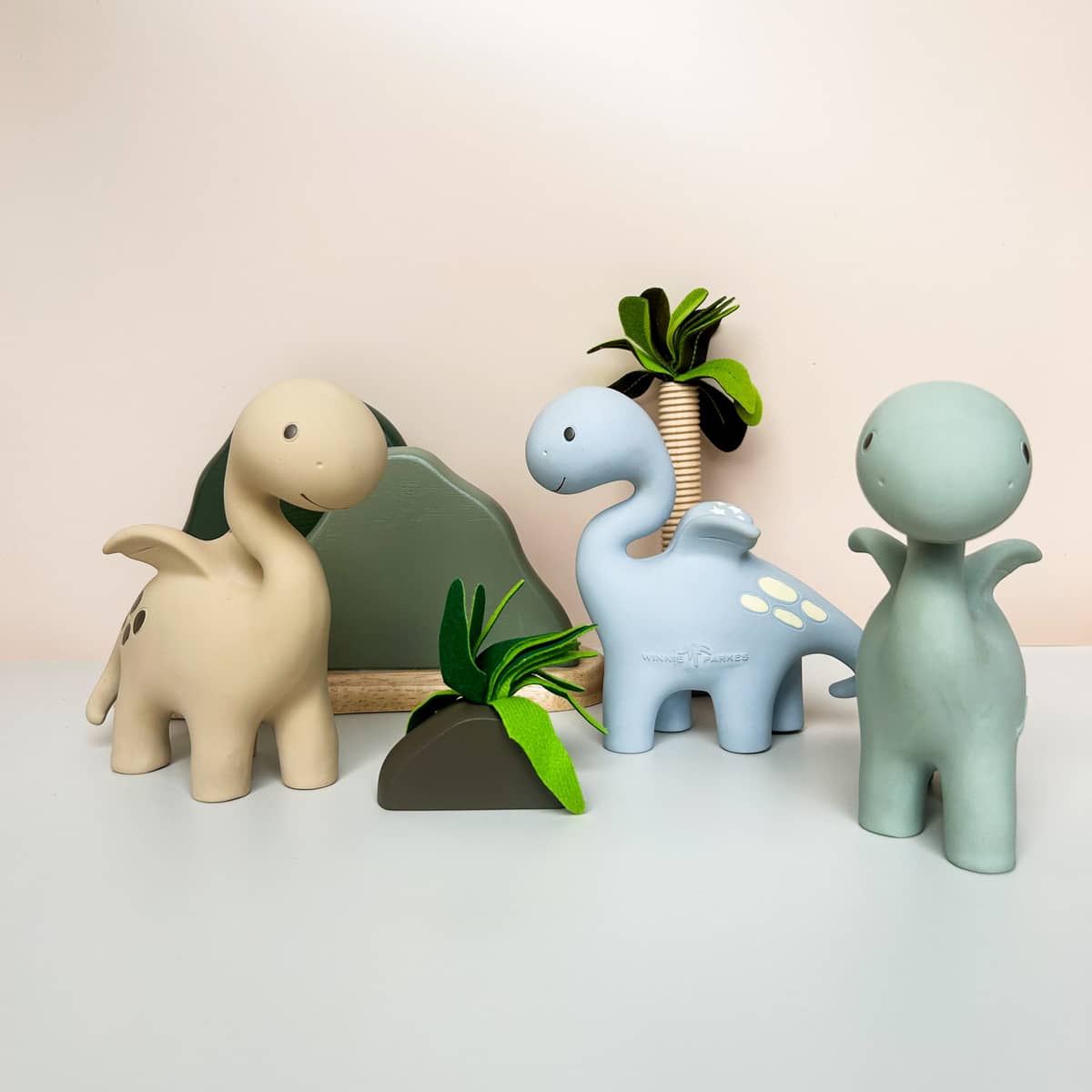 Winnie Parkes Natural Rubber Teether - Diplo the Dino-Dragon