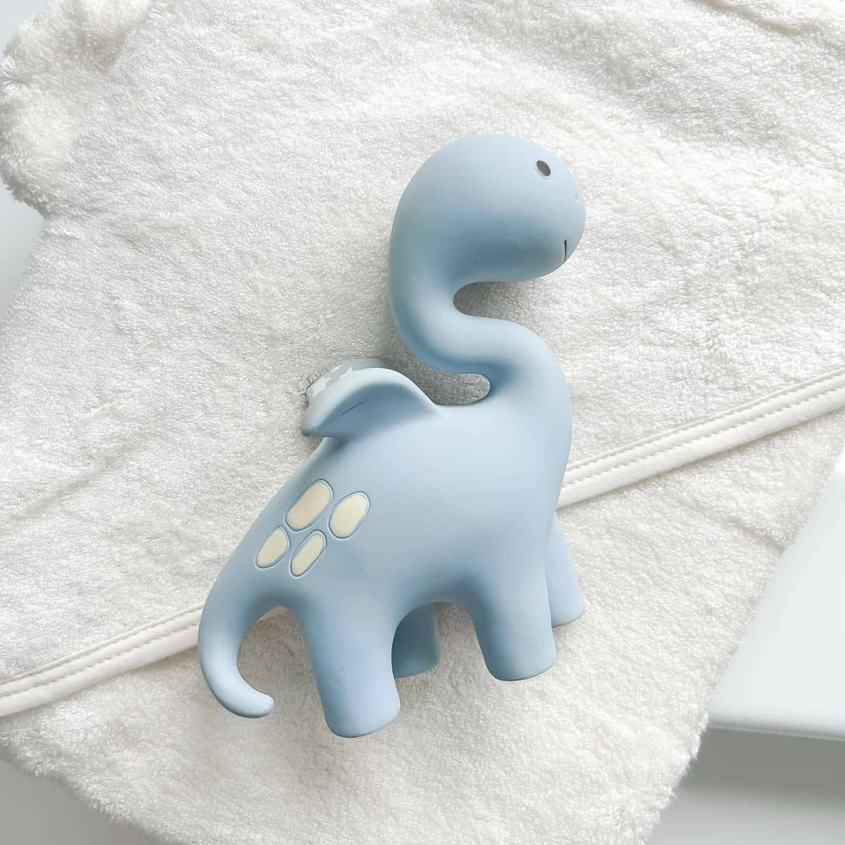 Winnie Parkes Natural Rubber Teether - Diplo the Dino-Dragon - Powder Blue