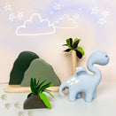 Winnie Parkes Natural Rubber Teether - Diplo the Dino-Dragon - Powder Blue