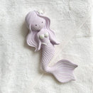 Winnie Parkes Natural Rubber Teether - Maeve the Mermaid - Grape