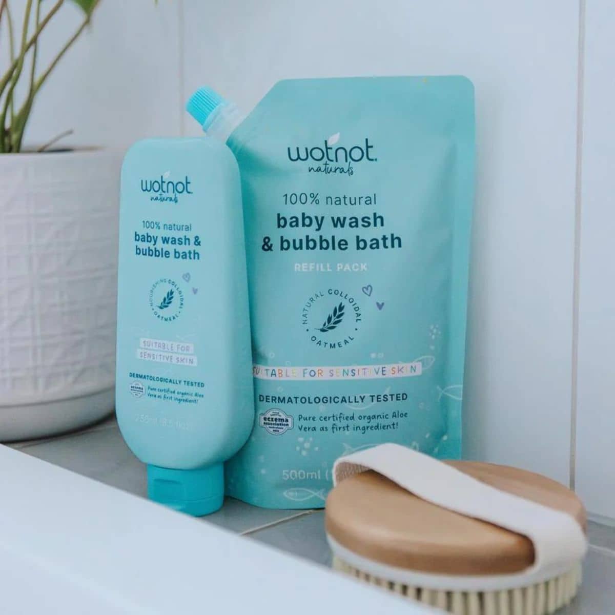 Wotnot Natural Baby Wash and Bubble Bath - Refill Pouch