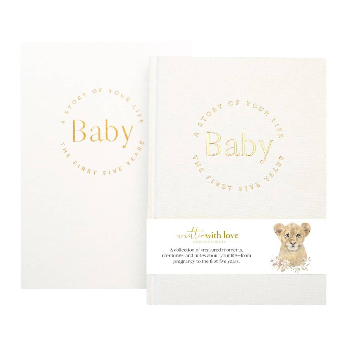 Written With Love Baby Memory Book with Keepsake Box - Classic White