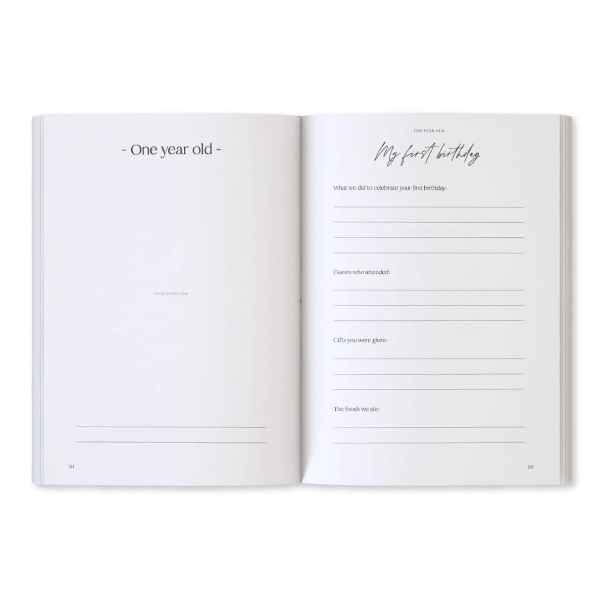 Written With Love Baby Memory Book with Keepsake Box - One Year Old