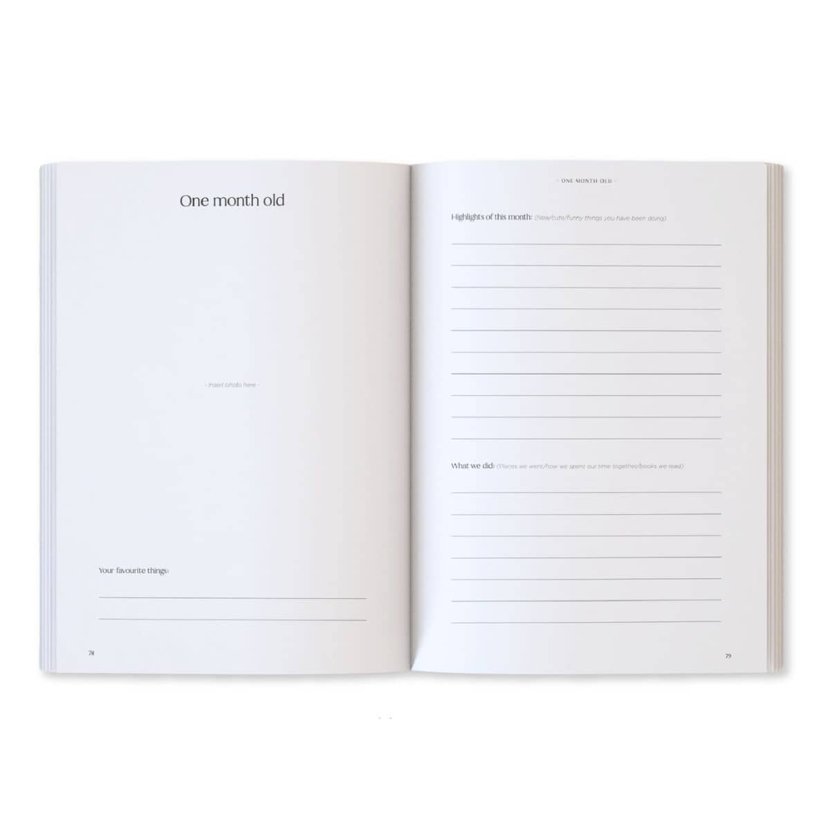 Written With Love Baby Memory Book with Keepsake Box - One Month Old