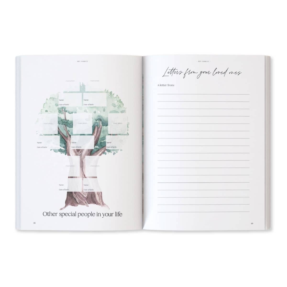 Written With Love Baby Memory Book with Keepsake Box - Letters from your Loved Ones