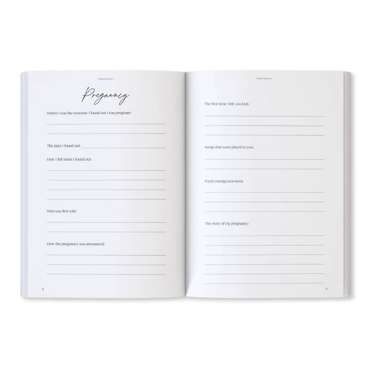 Written With Love Baby Memory Book with Keepsake Box - Pregnancy