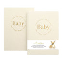 Written With Love Baby Memory Book with Keepsake Box - Oatmeal