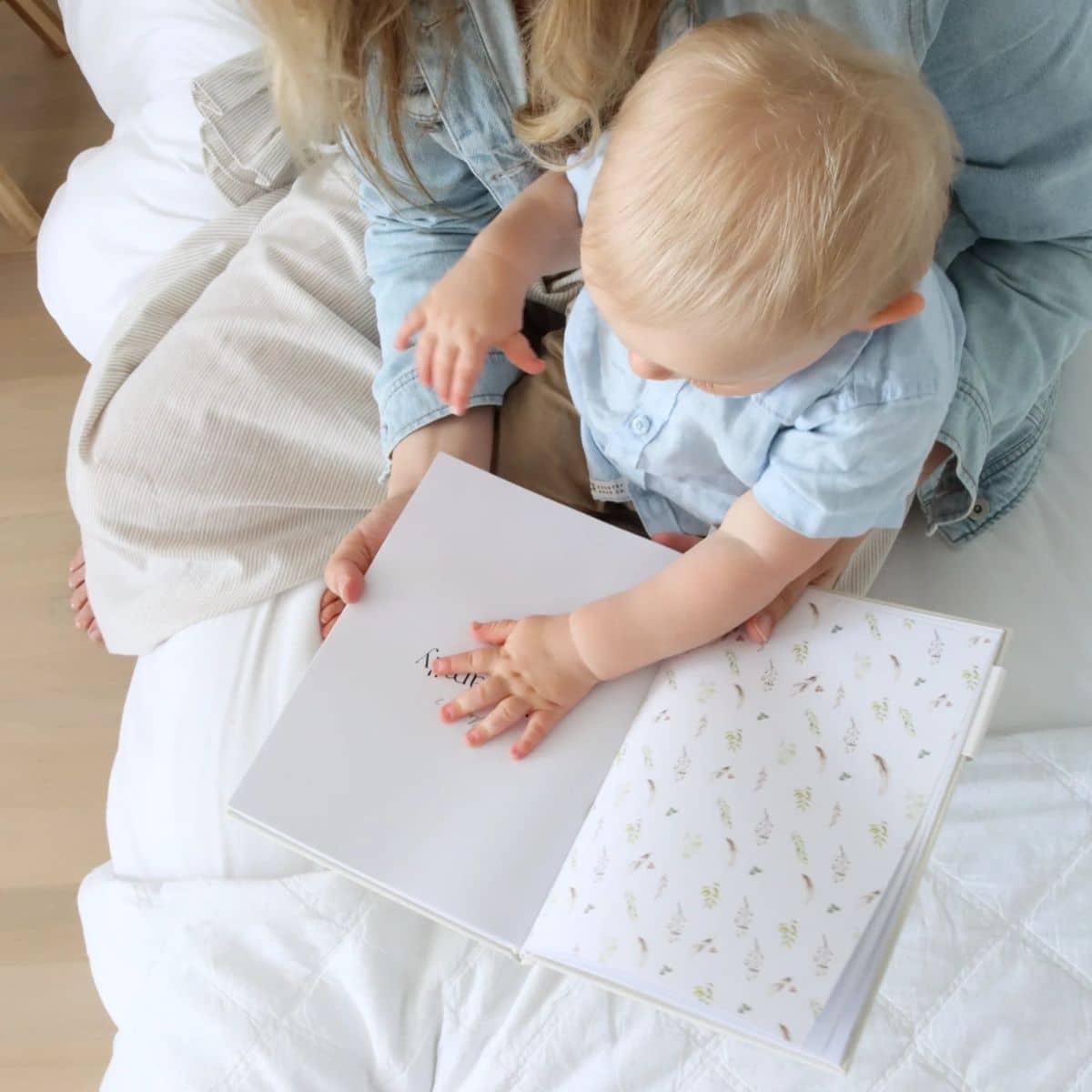 Written With Love Baby Memory Book with Keepsake Box - Classic White