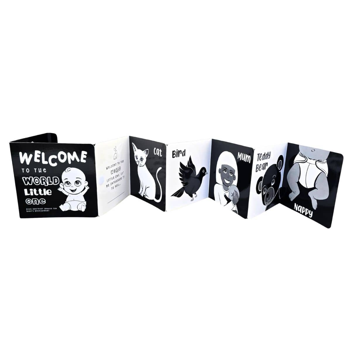 Young Wonderer Black and White Baby Book - Welcome to the World