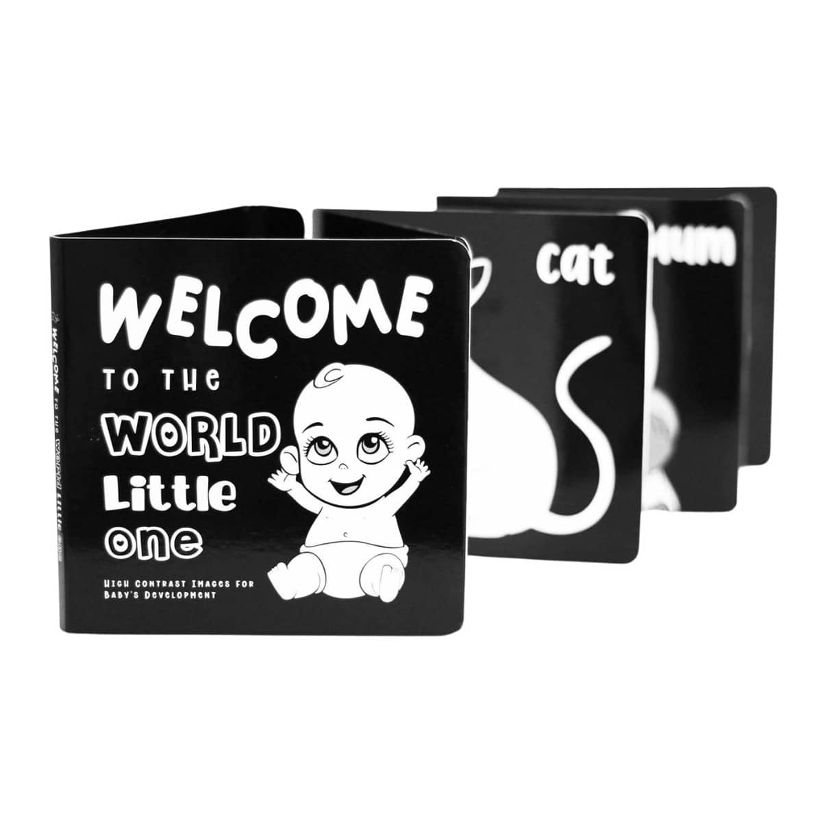 Young Wonderer Black and White Baby Book - Welcome to the World
